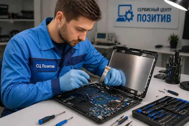 Ремонт шлейфа матрицы ноутбука в Таганроге