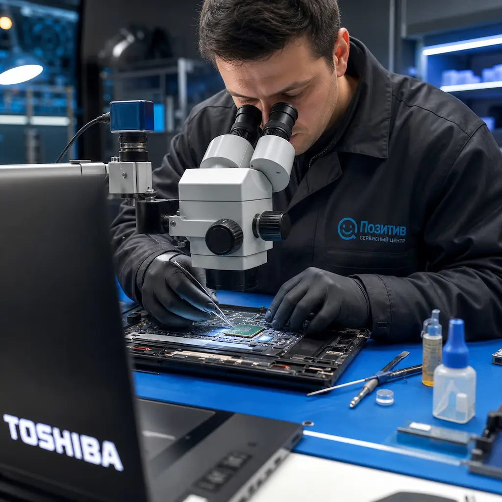 Замена видеокарты ноутбука Toshiba в Таганроге