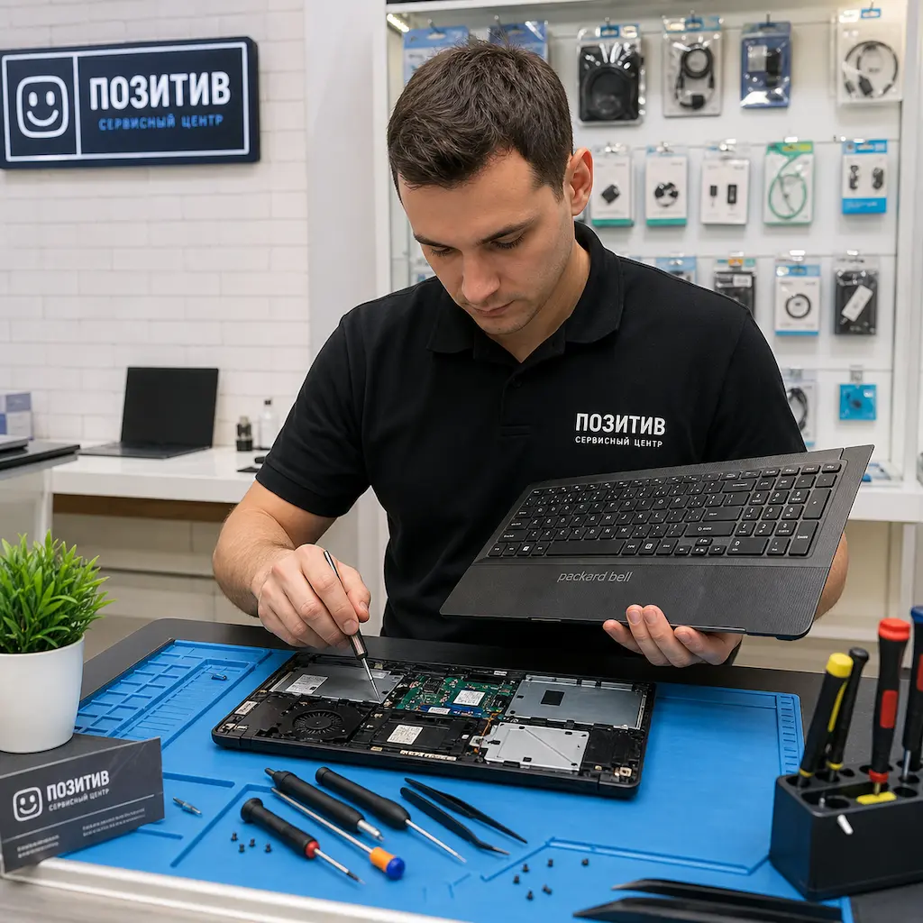 заменить клавиатуру на ноутбуке Packard Bell в Таганроге