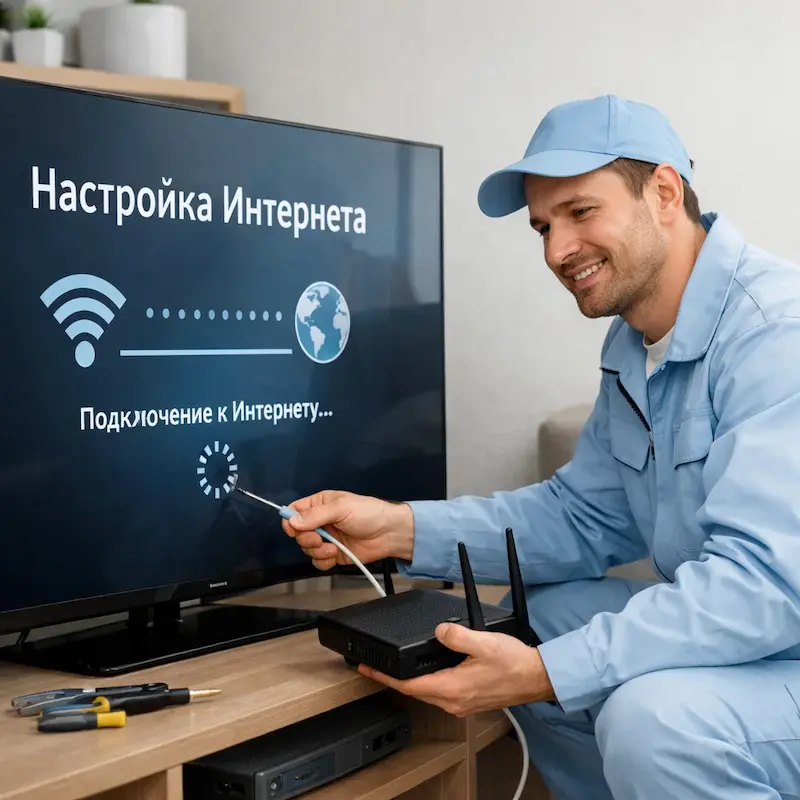 Настройка интернета на ТВ в Таганроге