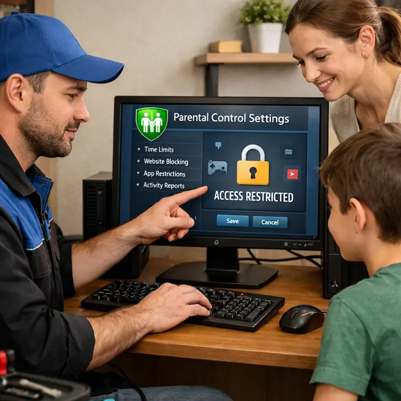 Родительский контроль на компьютере и ноутбуке в Таганроге