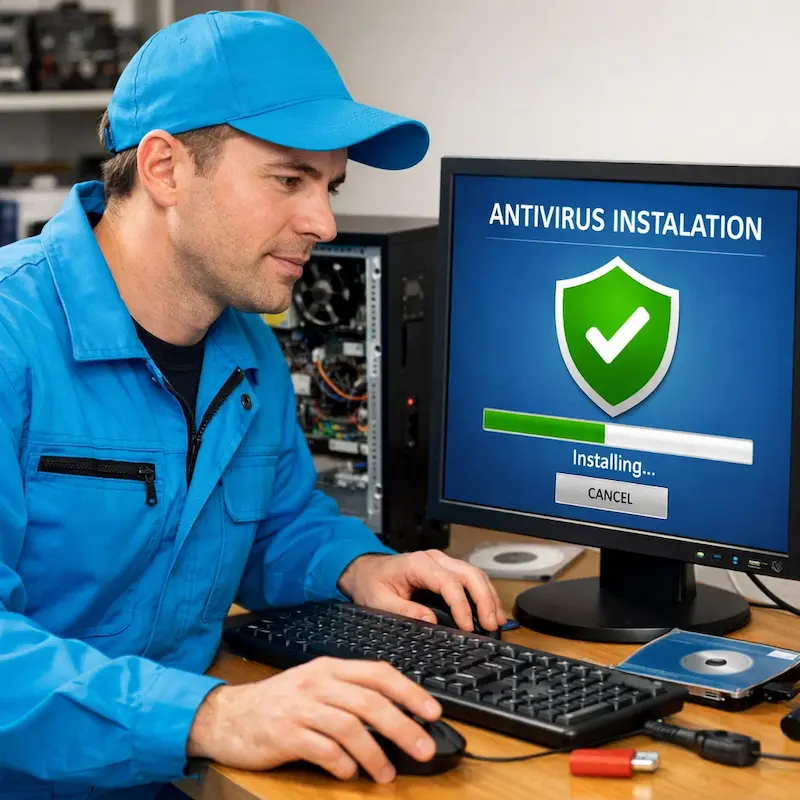Установка антивируса на ноутбук в Таганроге