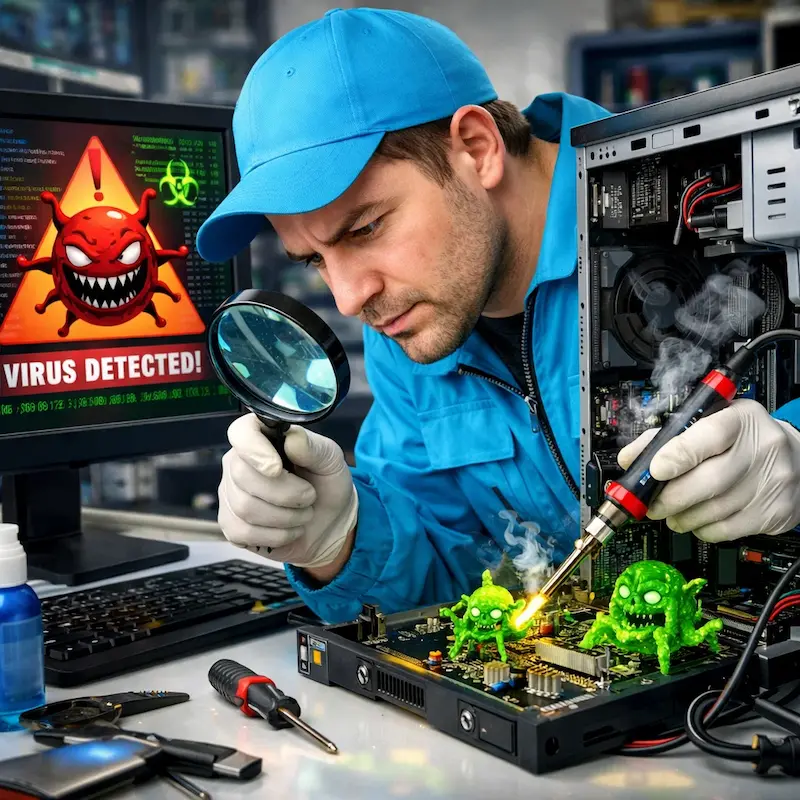 Вылечить компьютерный вирус в Таганроге